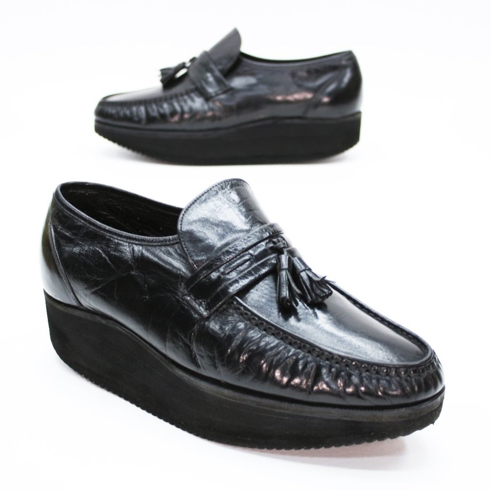 Florsheim Ladies 9.5 3E Extra Wide Tassel Platform